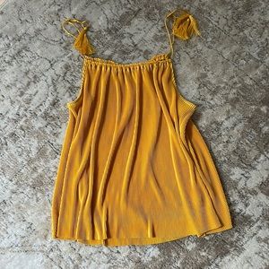H&M Gold Ribbed Tank